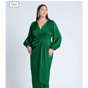Eloquii Emerald Long Sleeve Dress
